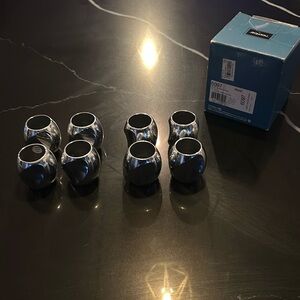 Nambe “Twist” napkin rings